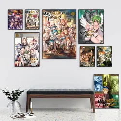 Mushoku Tensei Jobless Reincarnation Whitepaper Poster Waterproof Paper Sticker Coffee House Bar Aesthetic Art Wall Painting