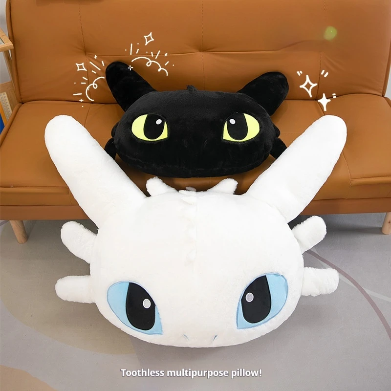 

Toothless Dragon Body Pillow Cute Cartoon Dragon Plush Cushio Soft Decorative Body Pillow Anime Stuffed Back Cushion Decor
