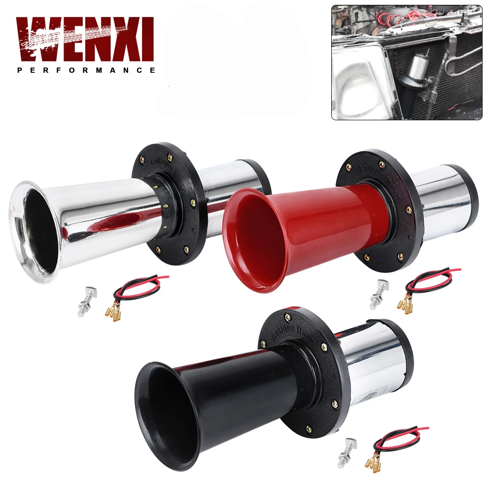 Car Air Horn Antique Ahooga Klaxon 12V Vintage OO-GA Classical for Ford Model T Style Old School Chrome 110DB Motorbike WX-LB03