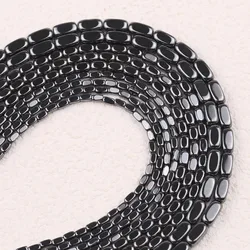 3x2/5x3/8x4mm Black Arc Rectangular Hematite Beads Natural Stone Spacer Loose Beads For Jewelry Making Bracelets Necklaces DIY