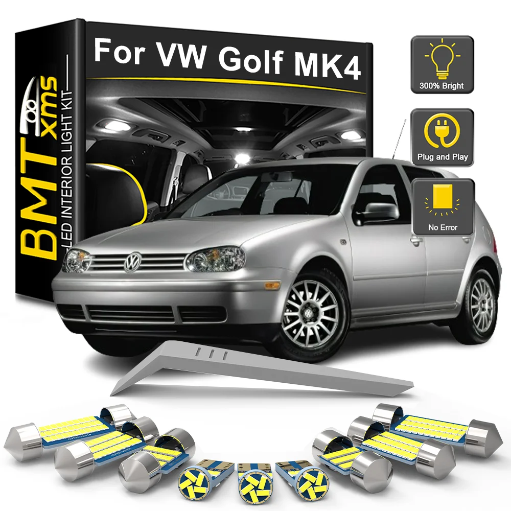 BMTxms 5/9/13Pcs Canbus LED Interior Lights Bulb Kit For VW Volkswagen Golf 4 MK4 1999 2000 2001 2002 2003 2004 2005 Accessories