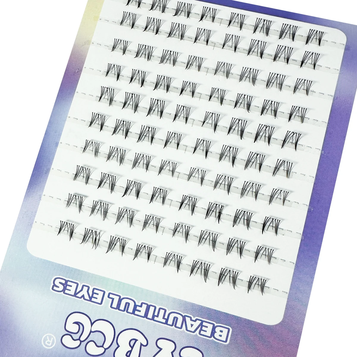10 Rows Dense Fluffy Cat Eyes Comic Fake Lower Lashes Extension Natural Look Curling Individual Cluster False Eyelashes ﻿