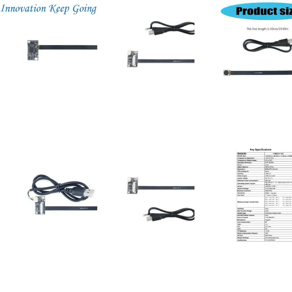 

E65C Color 1200MP IMX258 Autofocus Camera Module from Durability ABS 78/80degree