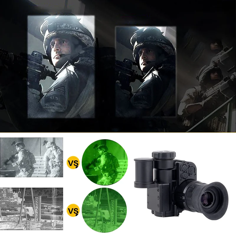 BINOCK NVG10 Goggle Green Monocular Helmet  Infrared WIFI 1080p Night Vision Camera 200m/656ft