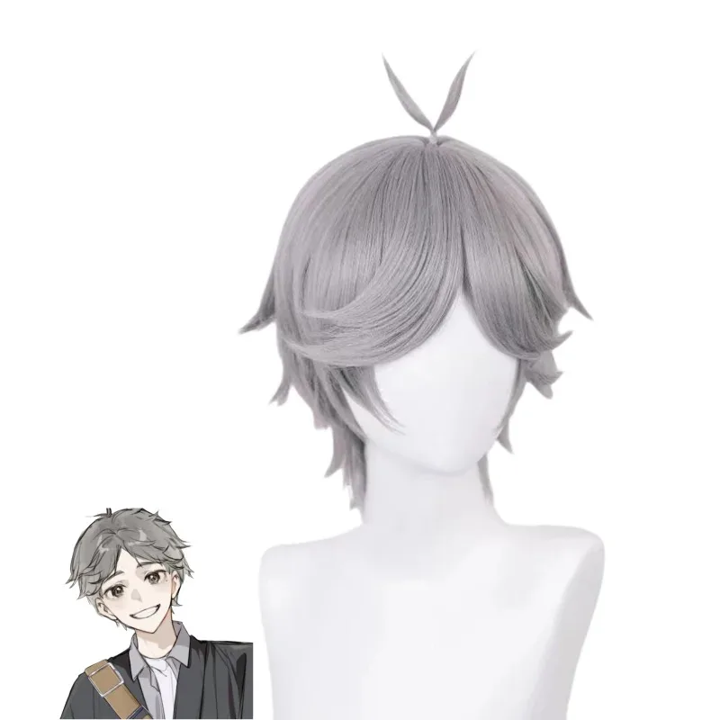 Peluca de Anime Haikyuu Sakusa Kiyoomi, disfraz de voleibol, pelucas para fiesta de Halloween de alta calidad