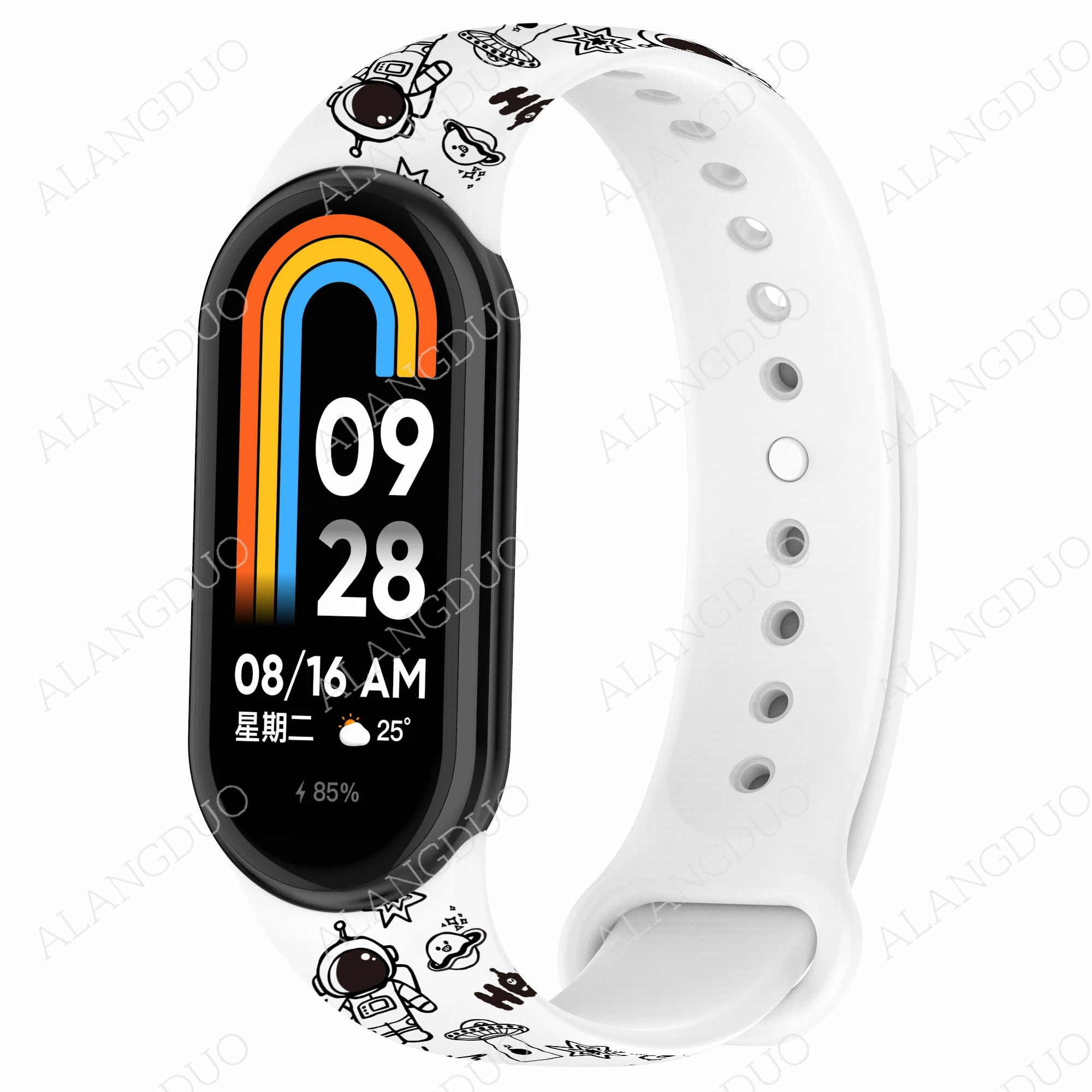 Cartoon Strap for Xiaomi Mi Band 8 9 Replacement Bracelet Watchband Soft TPU Straps