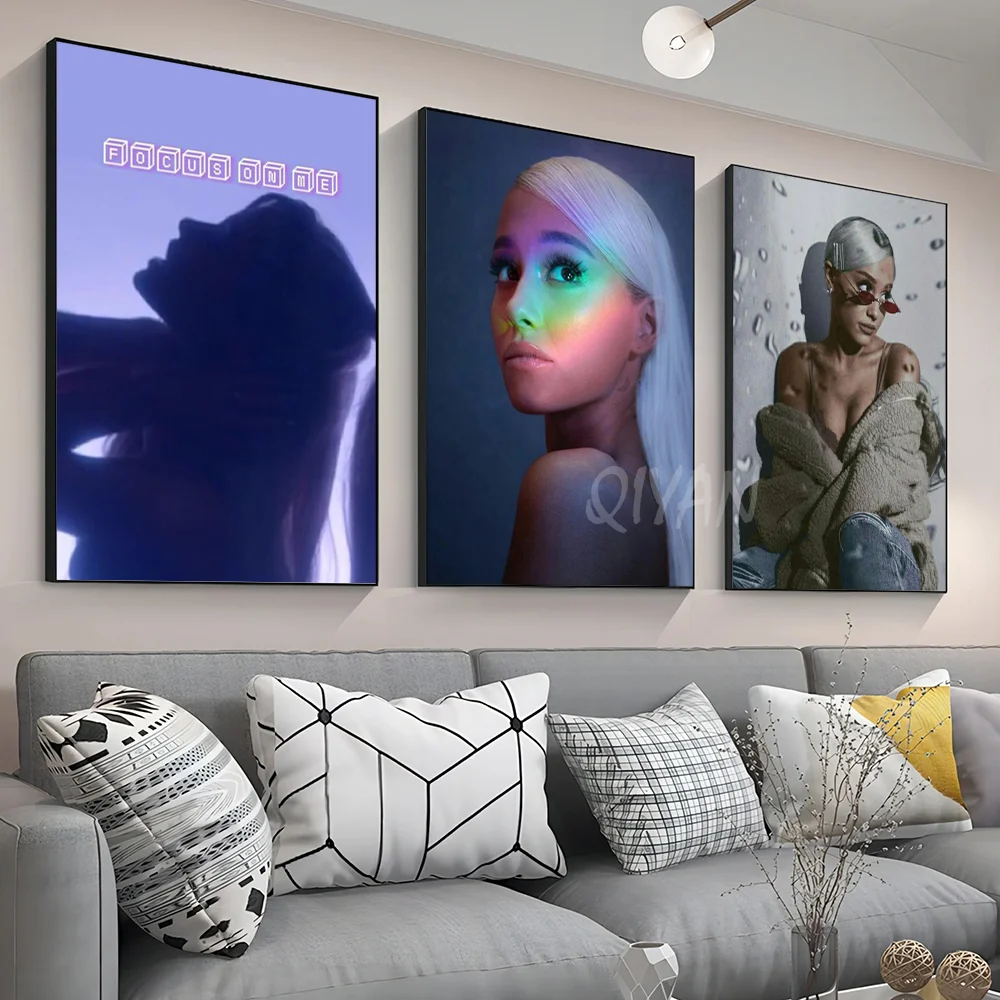 7 R-Rings A-Ariana G-Grande Poster Wall Art Home Decor Room Decor Digital Painting Living Room Restaurant Kitchen Art