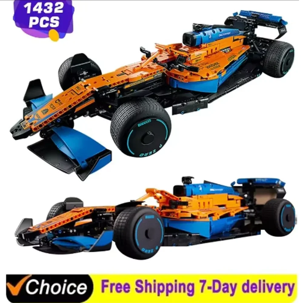 Technical 1432PCS F1 Performance SuperCar Building Blocks MOC Brick Compatible 42141 Vehicle Model Set DIY Toy Gift Children Kid