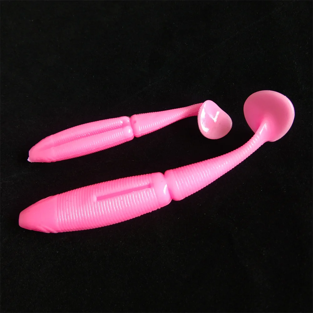 Swolfy-Leurre de pêche en silicone souple, gros appât Shad WobJeff, ver d'eau salée, accessoires de pêche, 7cm, 9cm, 10 pièces