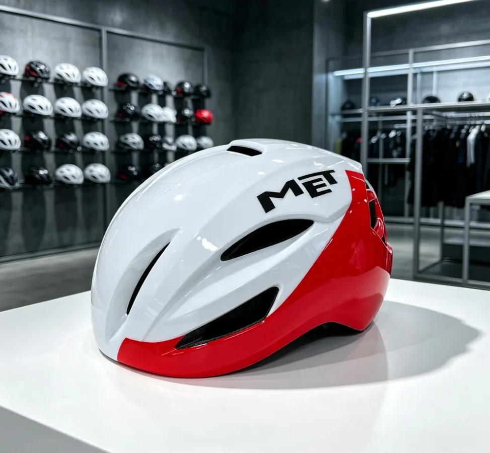 Casco de ciclismo de carretera MET Manta MIPS Aero, con protección contra impactos mediante tecnología In-Mold, 250 g, unisex.
