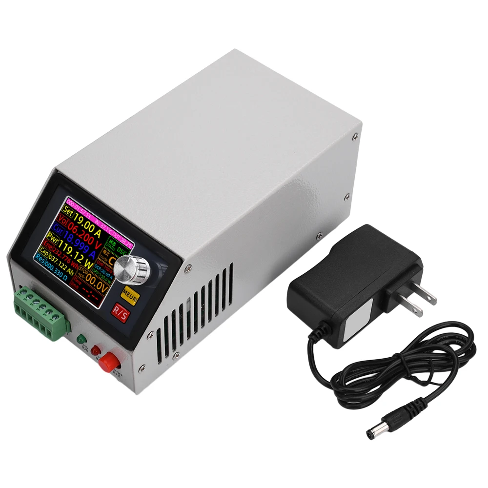 2.4-inch Color Screen DC CNC Electronic Load Tester DC 0~150V 20A 150W Battery Capacity Tester with US Adapter