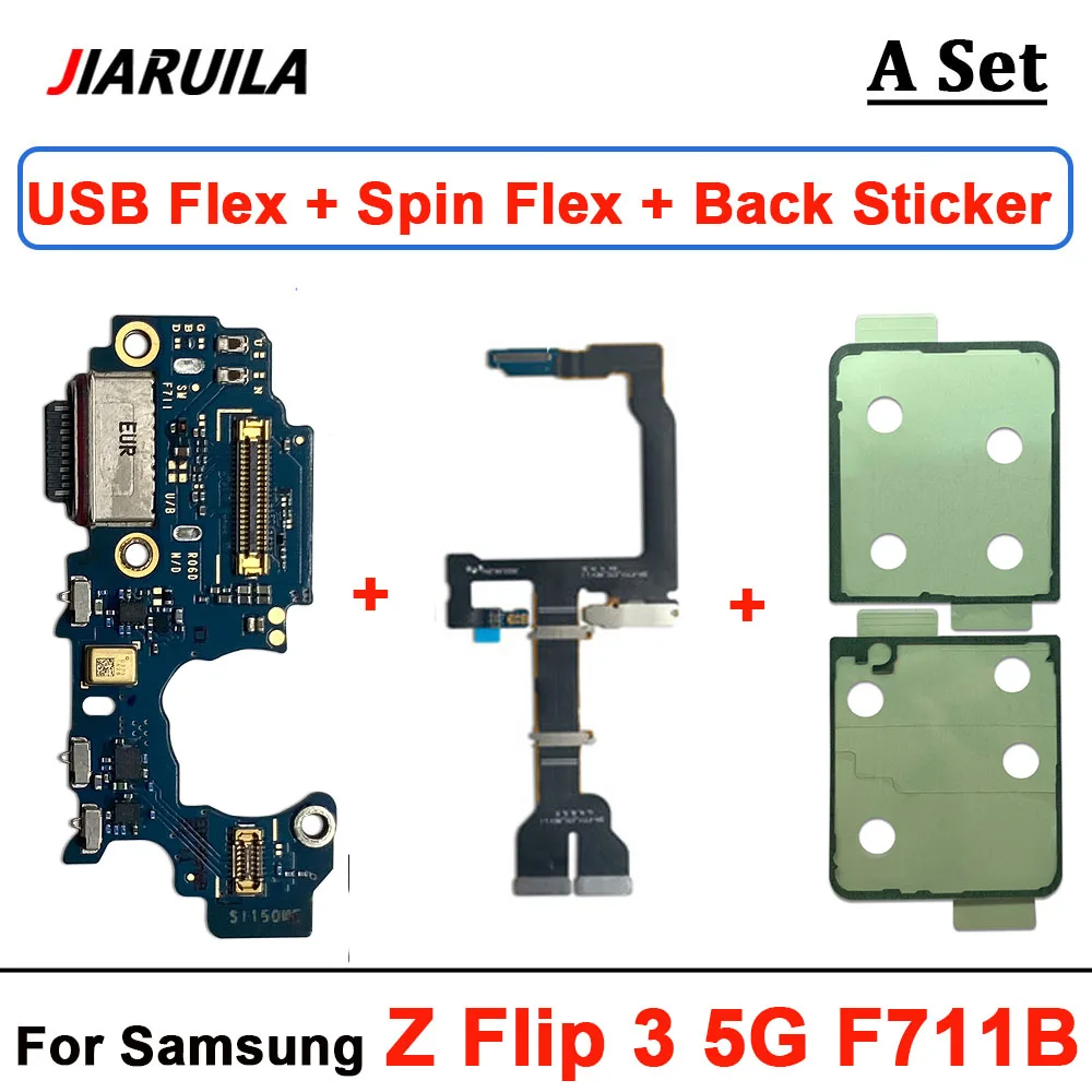 Mainboard Connector LCD + Charging Flex Cable For Samsung Z Flip 3 4 5 6 7 5G F700F F707B F711 USB Main Display Spin Axis Cable