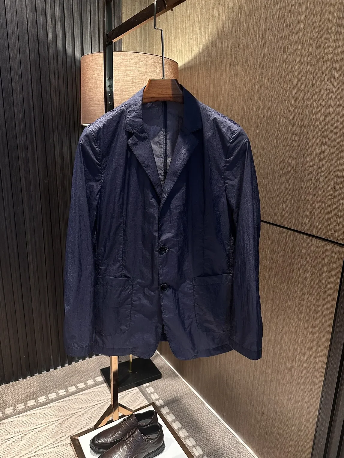 Thin as cicada wings! 25S summer new men's high-end simple solid color business versatile suit sunscreen suit convenience