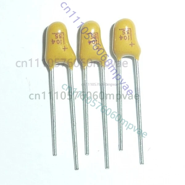 50pcs Tantalum capacitor 0.1uF 35V Brand New 35V0.1uF  DIP Radial