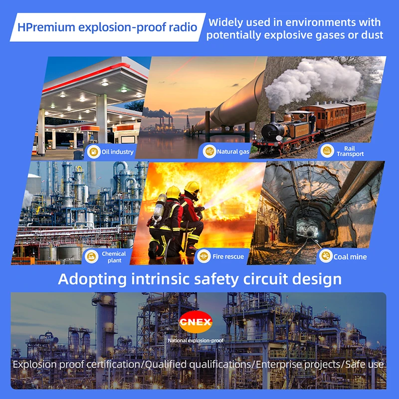 KSUN X1100 SOS جهاز اتصال لاسلكي مقاوم للانفجار راديو اتجاهين للزيت الكيميائي الغاز الطبيعي الإنقاذ من الحرائق صناعة ألغام الفحم