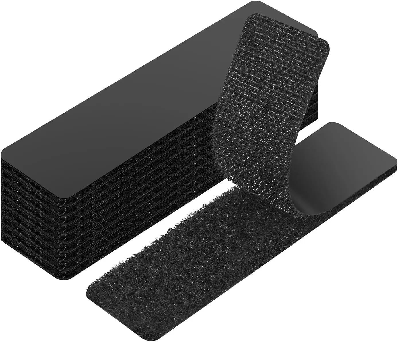 

Heavy Duty Hook and Loop Strips, double-sided adhesive, residue-free. For storage, cable, frames, carpets, DIY.