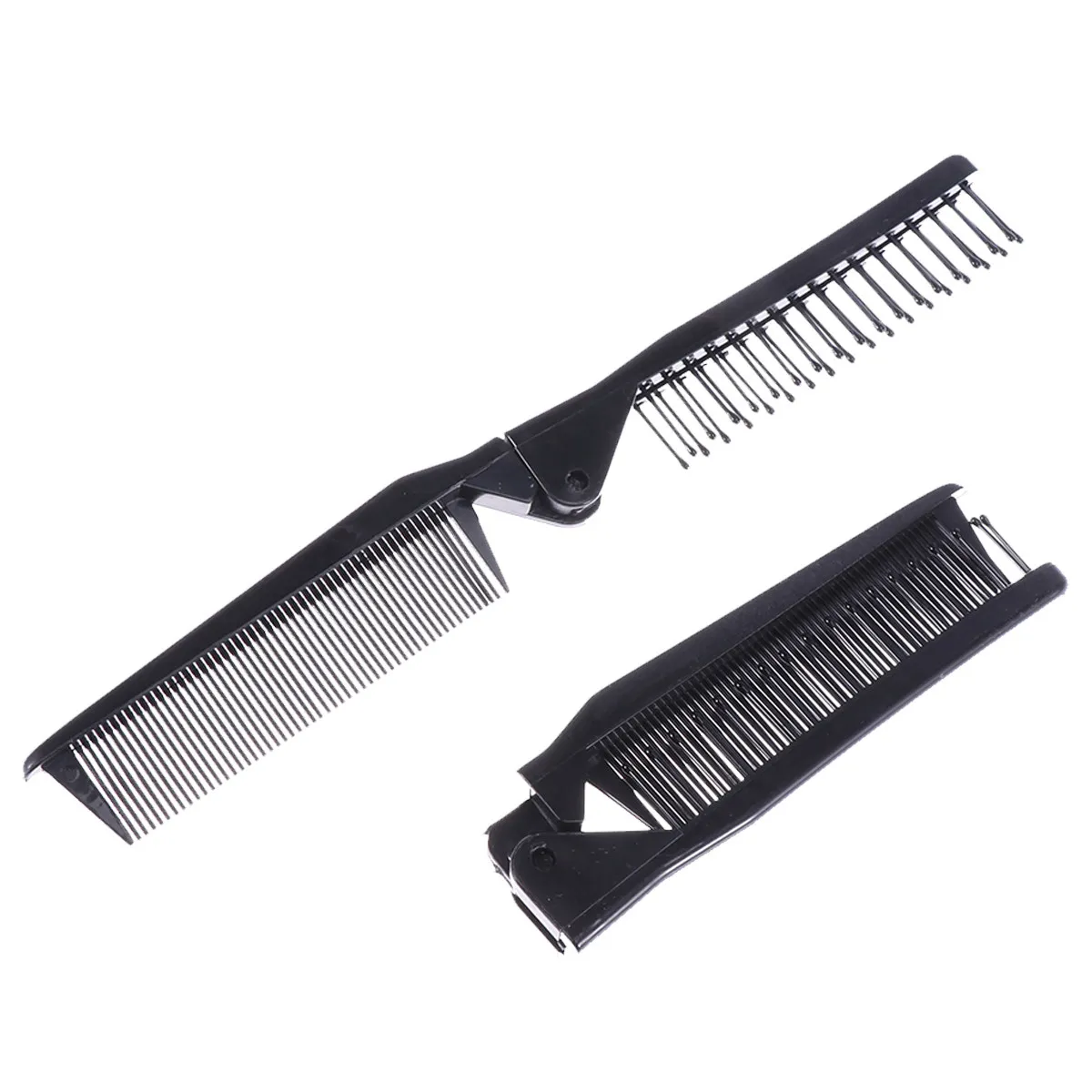 5Pcs Unbreakable ABS Anti-Static Folding Comb Set Wide Teeth Density Design for -Free Hair Cutting Travel Salon Styling
