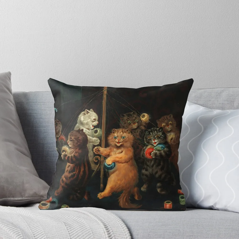 

louis wain art Throw Pillow Pillow Case Christmas Ornamental Pillow Cushions Home Decor New year