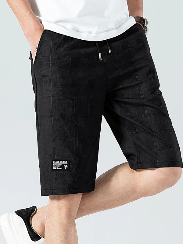 

Летние повседневные мужские спортивные шорты-бриджи из легкого полиэстера свободного прямого кроя для молодежи