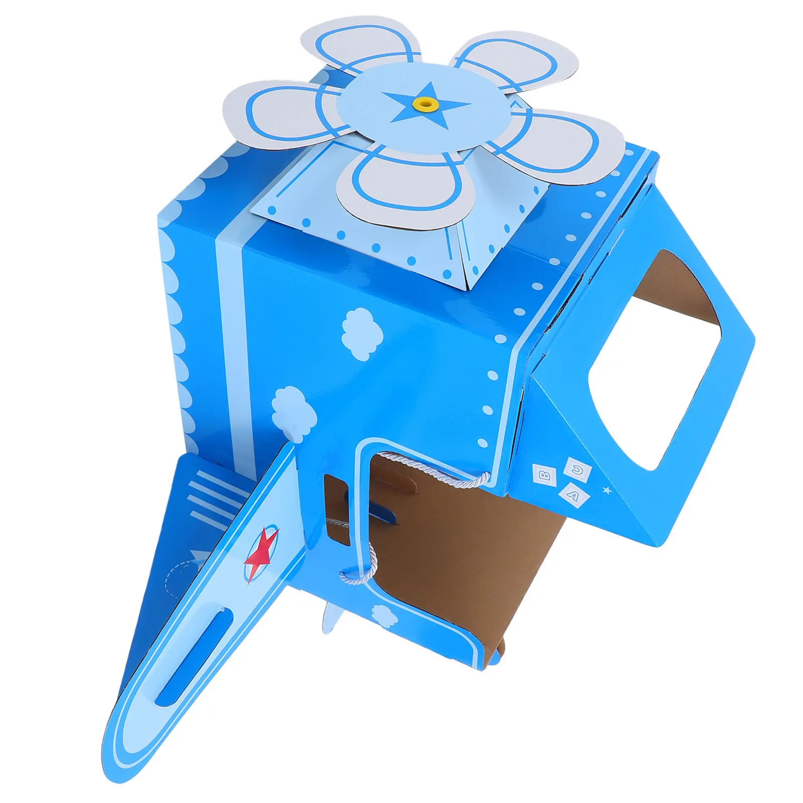 wearable-cardboard-airplane-diy-craft-kit-for-kids-parent-child-interaction-educational-play-toddlers-toy-plane