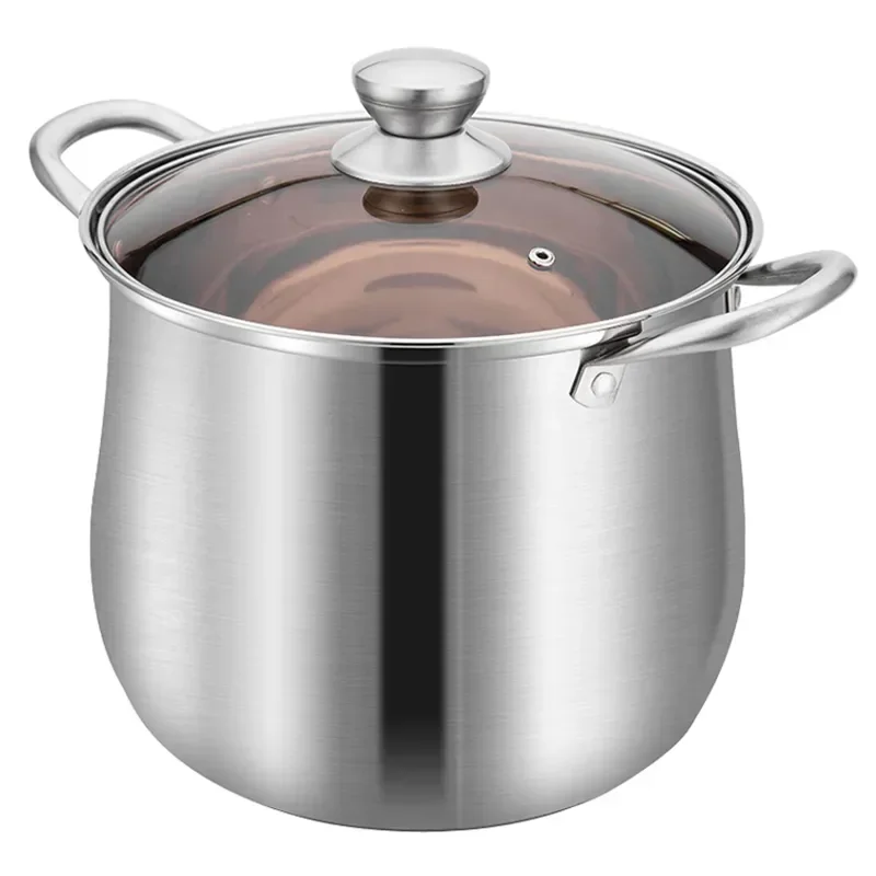 

Cooking pot household induction cooker Stainless steel soup pot Special for large capacity Meat pot Stewed chicken soup hot pot