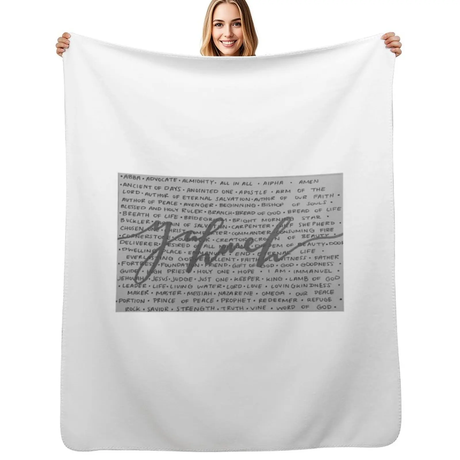 

Yahweh Throw Blanket Soft Comfort Blanket for Reading Watching TV