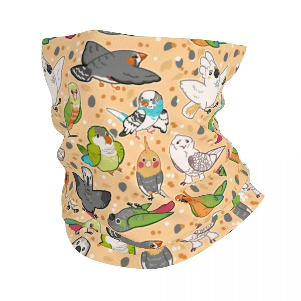 Pet Birds Bandana Neck Gaiter Windproof Face Scarf Cover Men Women Cockatiel Budgie Parrot Headwear Tube Balaclava