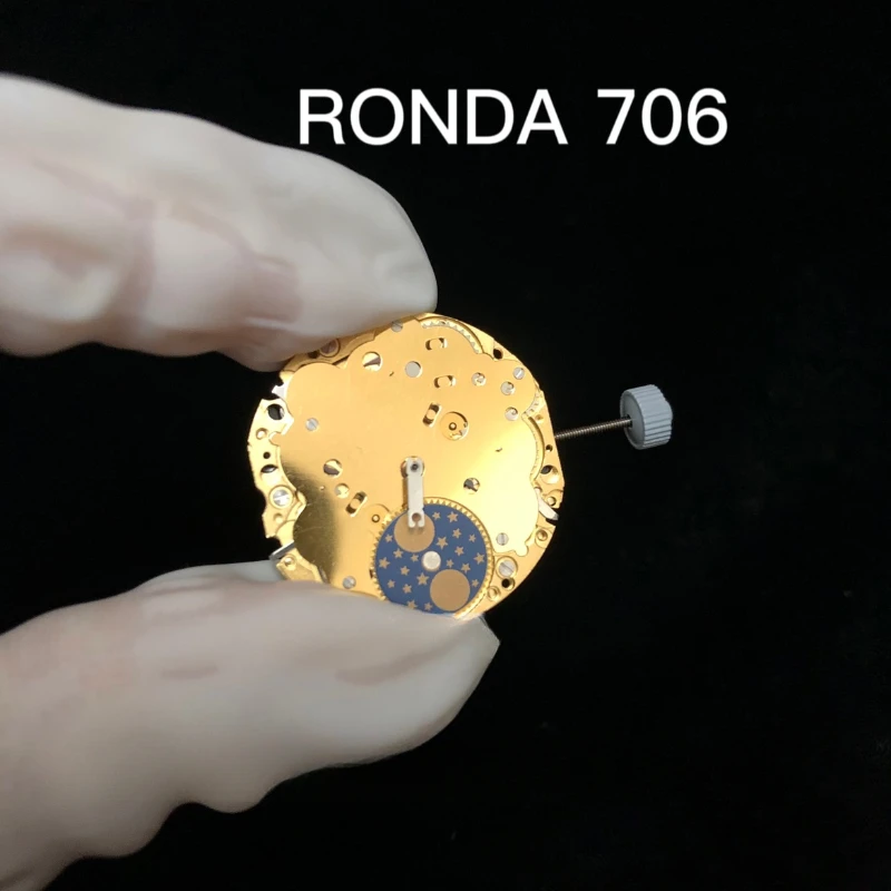 RONDA 706 Quartz Movement 5/6hands Movement New Original Swiss Watch Movement Accessories