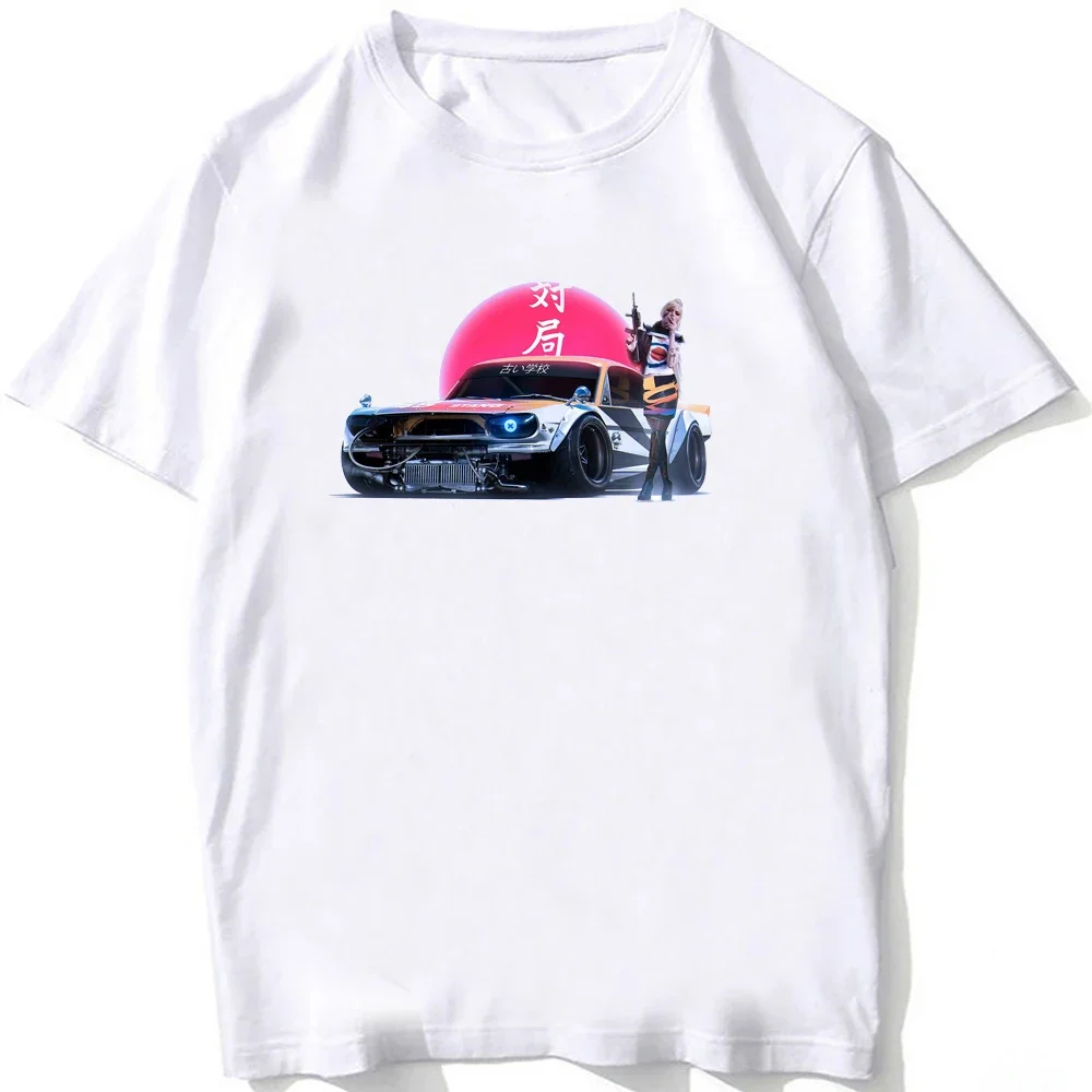 Automotive Imagination Runs Wild T-Shirt New Summer Men Short Sleeve Hip Hop Boy Casual Tops Legends Car Sport Shirt White Tees