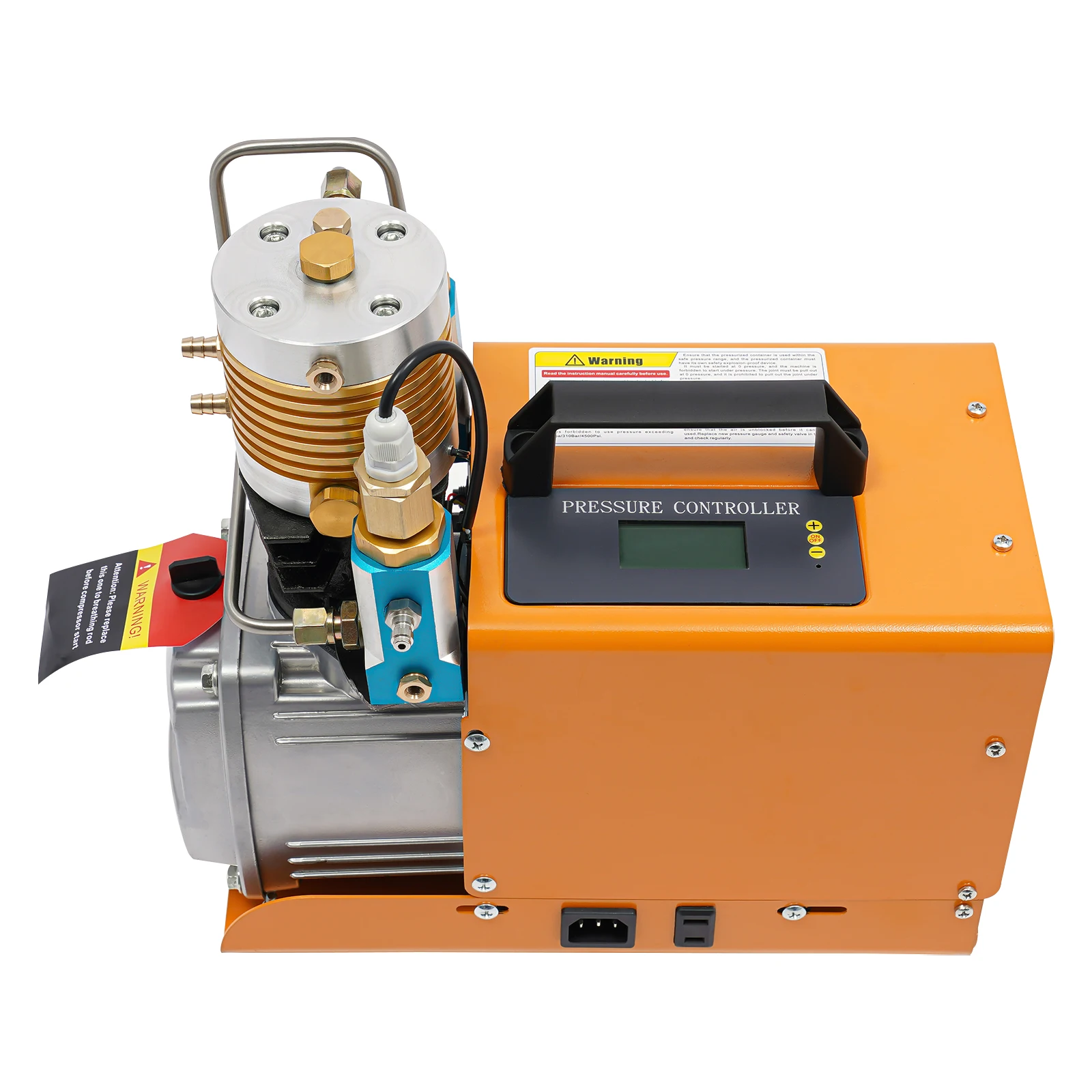 NIEUWE 300Bar Hogedruk Luchtpomp Draagbare PCP Luchtcompressor Pomp1.8KW220V Elektrische Inflatiepomp met Olie-Water Separator2800RPM