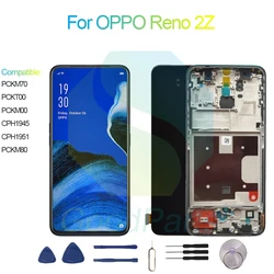 For OPPO Reno 2Z Screen Display Replacement 2400*1080 PCKM70, PCKT00, PCKM00, CPH1945, CPH1951, PCKM80 Reno 2Z LCD Display