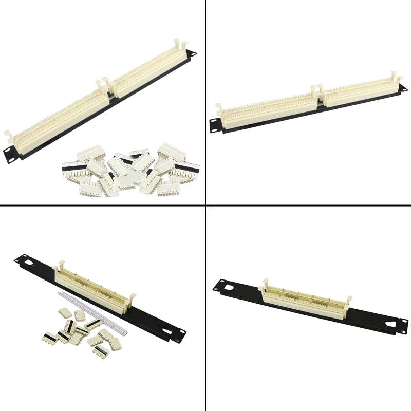 

50/100 пар телефонных патч-панелей, 19 дюймов, модуль RJ11 для установки в стойку в шкафу, 110, распределительная рамка, голосовой кабель 4C 2C