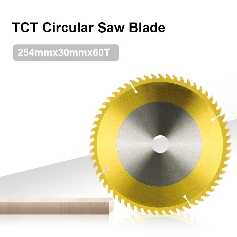 254mm Schneiden Werkzeug Kreissäge Klinge Disc 60T TCT Sägeblatt Multi Holz Trennscheibe Mäher Klinge für Bohren Werkzeug Zubehör