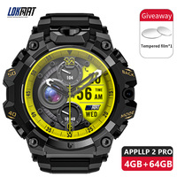 New LOKMAT Rugged 4G SIM Card Android Smartwatch Men, Amoled Round Screen NFC Dual Camera Video Call Wifi Fitness Sport Watches