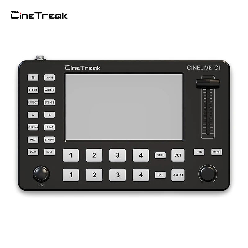 Cinetreak cinelive c1 alles in einem 4 kanäle multi foramt live streaming swithcer ful hd lcd bildschirm video mixer mit aufnahme