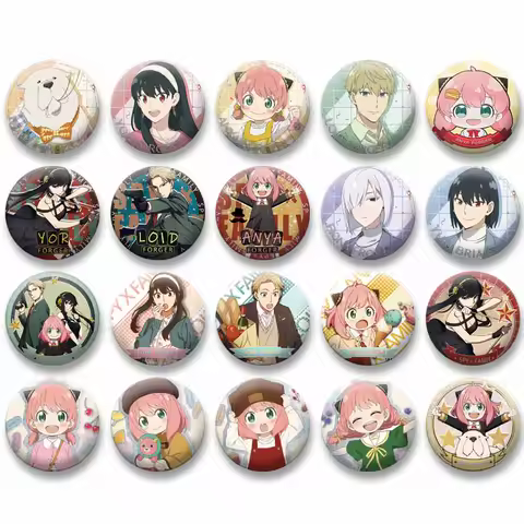 Anime Spy X Family Pins Cartoon Yor Loid Anya Forger Badge Custom Bag Clothes Button Brooch DIY Backpack Jewelry Kids Fans Gifts
