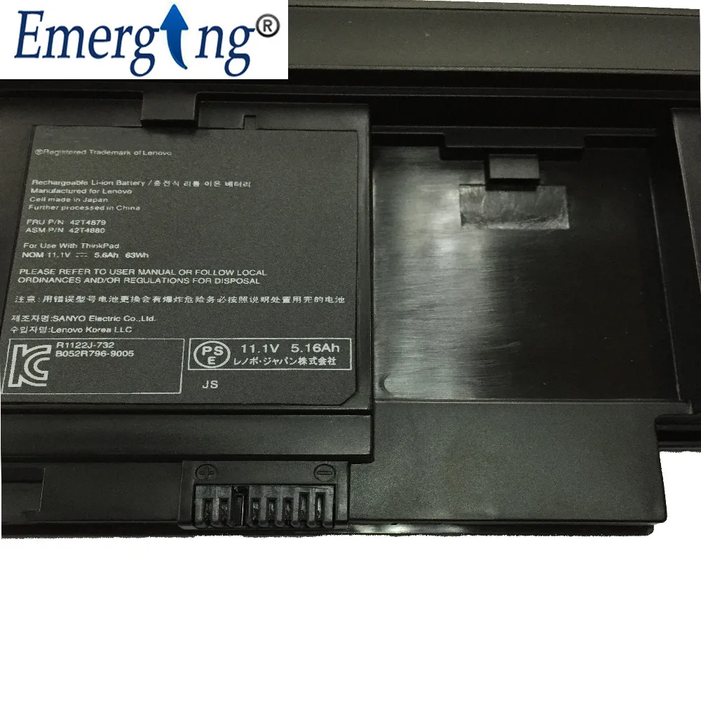 Imagem -02 - Original Nova Bateria do Portátil para Lenovo Thinkpad X220t 42t4879 42t4881 45n1096 45n1098 45n1720 45n1097 45n1099 11.1v 63wh