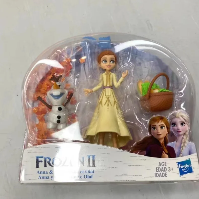 Disney Frozen Mini Elsa Księżniczka Anna Olaf Lalka Dom Zabawki Figurka Anime Model Prezent Dla Dzieci 6-12 lat Prezent Urodzinowy