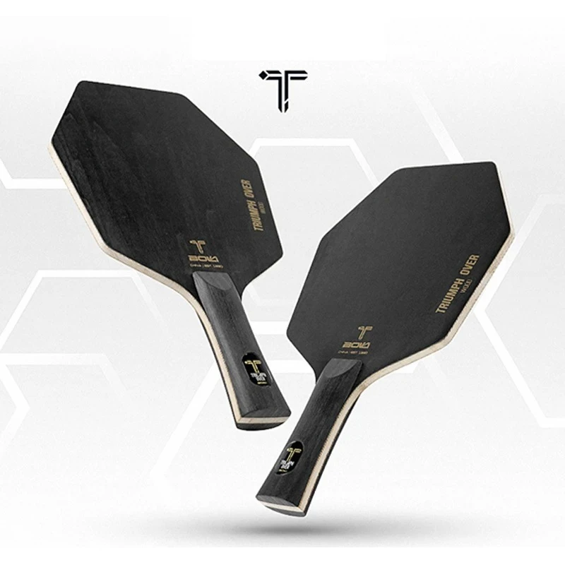 Hexagonal Table Tennis Racket Bottom Plate 5 Layers Irregular-shaped Five-ply Pure Wooden Baseplate Camphor Wood Bottom Beat