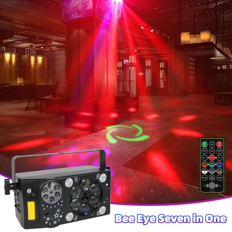 RG Laser LED Dynamic Ambient Effect Projector DMX512 Sound Activated Remote Control Lighting For Disco Club Home Wedding Holiday
