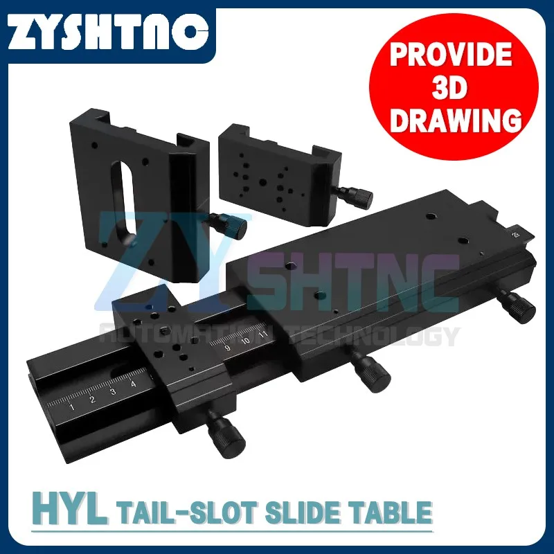 X-axis dovetail groove optical experiment stage slide rail adjustment for precise translational linear optical instrument stand