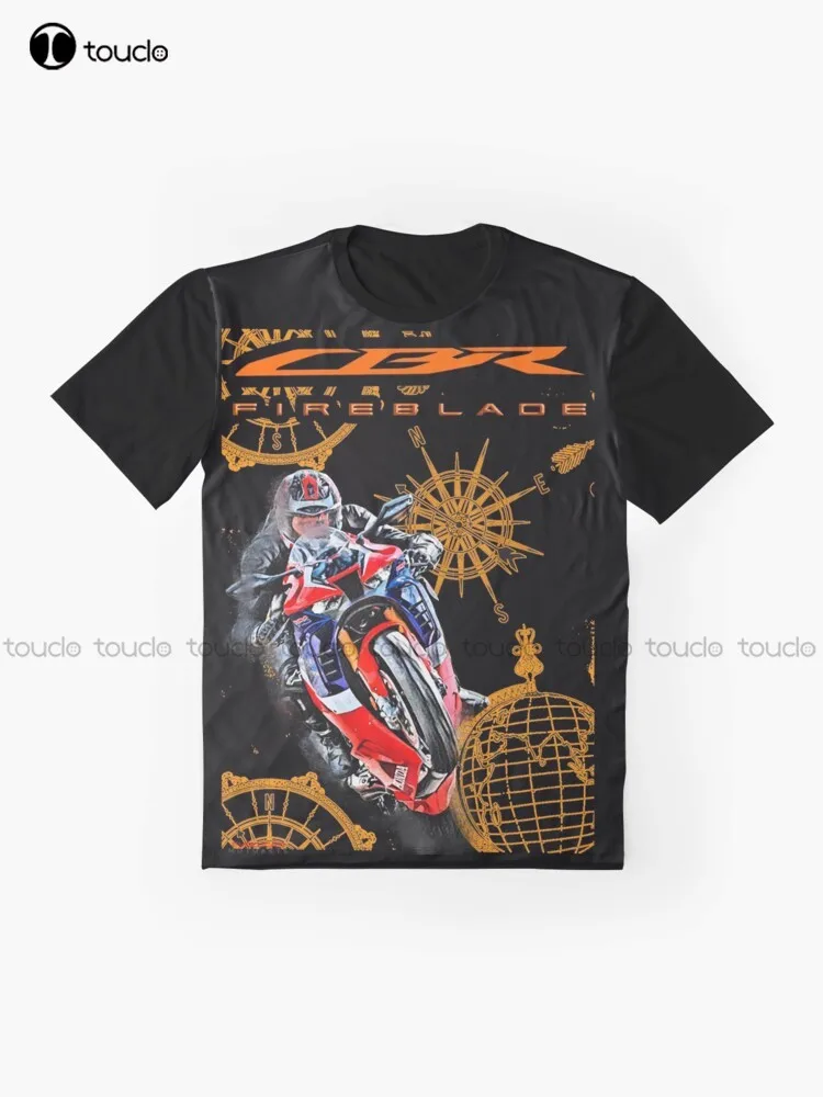 Cbr 1000 Rr R  Fireblade Sbk Moto, Motorcycles Graphic T-Shirt Custom Aldult Teen Unisex Digital Printing Tee Shirts Custom Gift