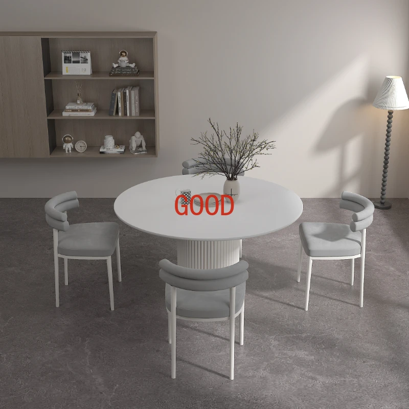 Tavolo da pranzo rotondo da cucina moderna tavolo da pranzo da caffè di lusso nordico cena da soggiorno Mesa Comedor mobili per la casa ZT50DT