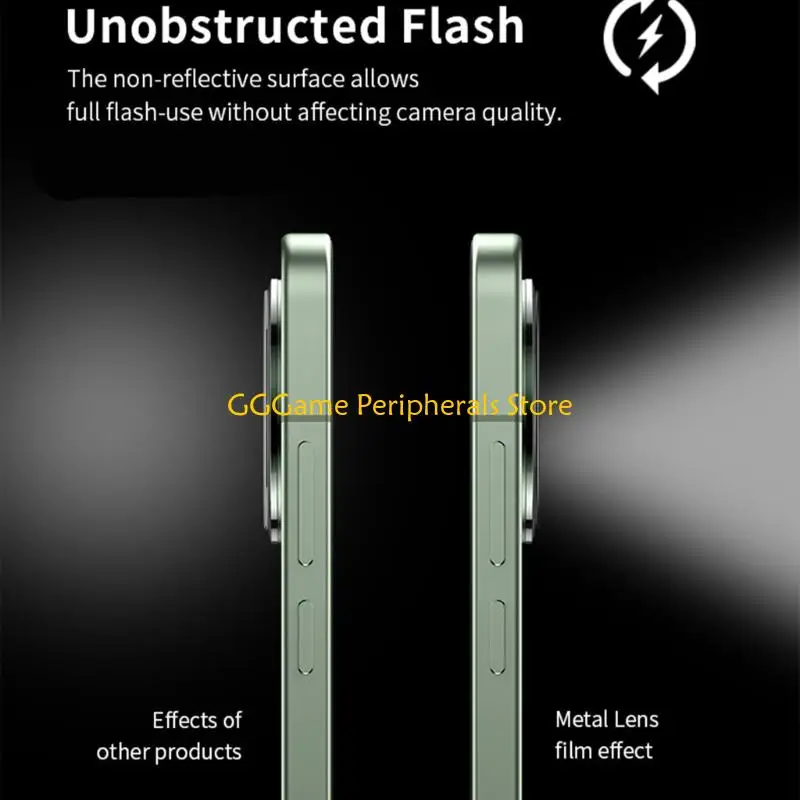 U55B Antiscratch Aluminum Lens Protectors for K80 Model Matte Finish Shock Resistant Phone Camera Accessory