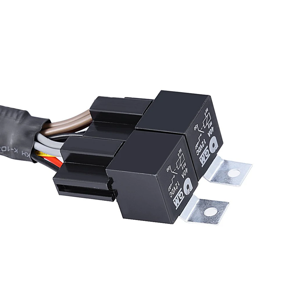 

12V Car H4 Led Headlight Relay Wiring Harness Kit H4 9003 Led Headlight Wiring Extension H4 Relay Harness Ceramic Socket Plugs