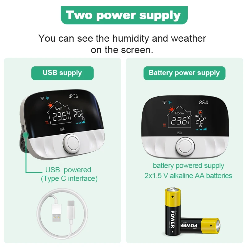 Tuya Smart Home WiFi-thermostaat Draadloze gasboiler Waterverwarming Digitale batterijtemperatuur Afstandsbediening Alexa Google