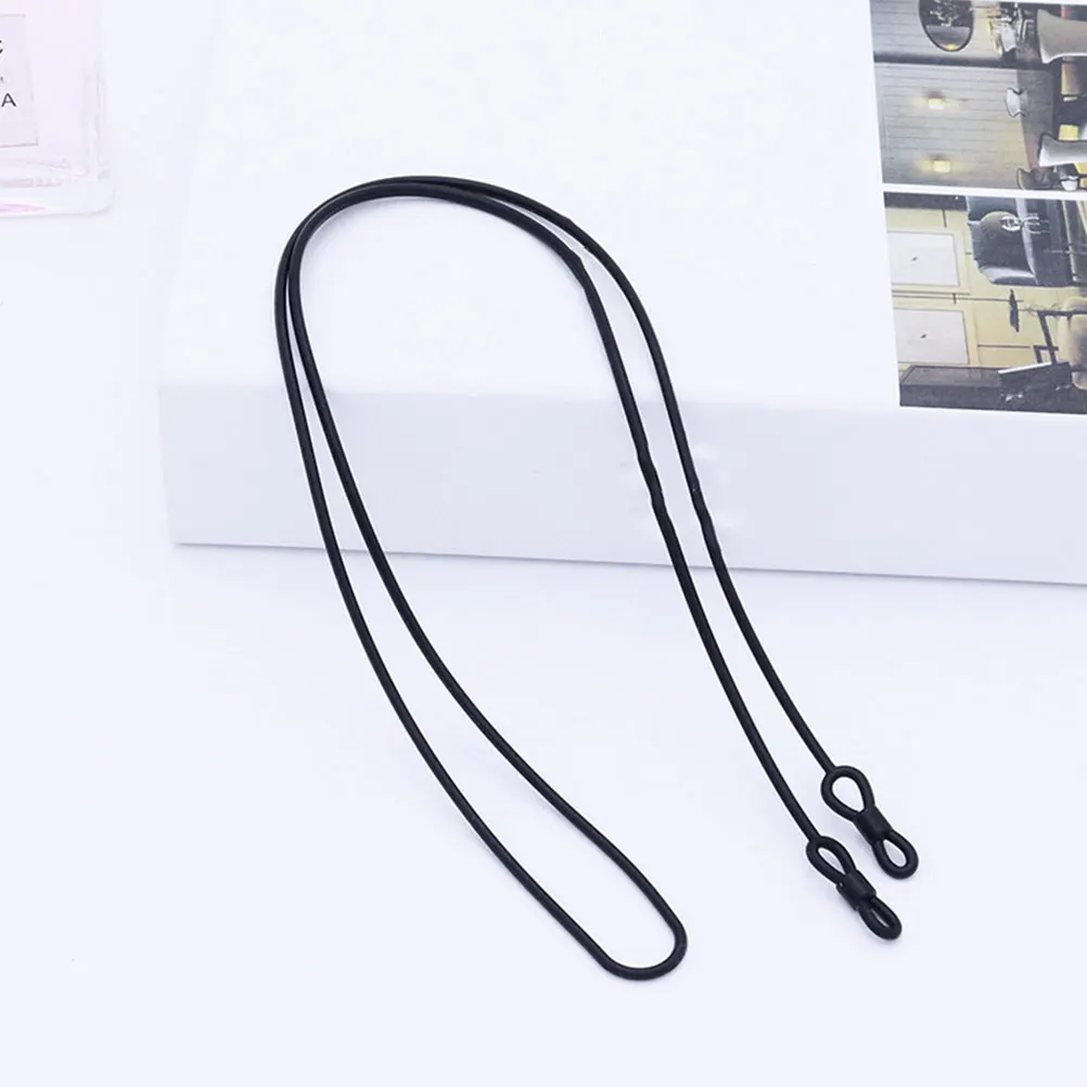 

6 Pcs Glasses Rope Ferrule Type Elastic Anti-loss Lanyards Silicone Flexible Unisex Straps Silica Gel Colored Man Universal
