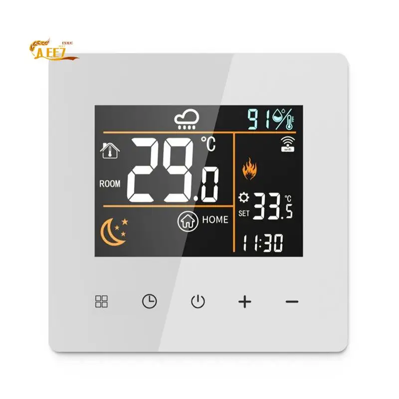 

AEE7-Tuya Smart Thermostat 25A Wifi Electric Heating Temperature Controller For Google Home Alexa Home Automation