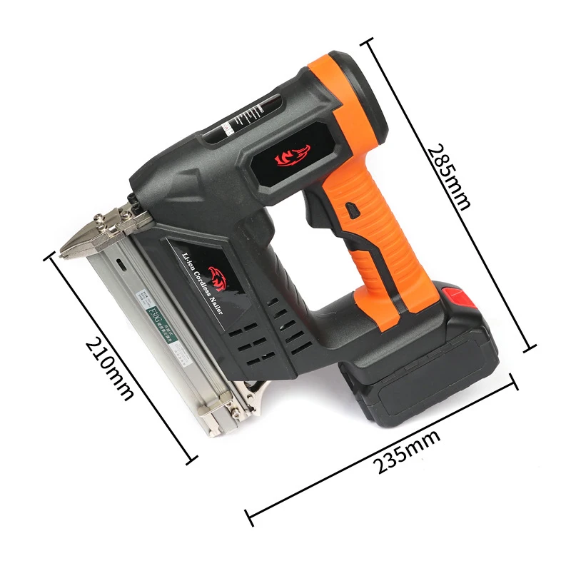 F30 Cordless Gauge Nail Gun Battery Powered Gas Nail Special for Row Nail Straight Nail Gun Cement Wall Steel Nail Gun