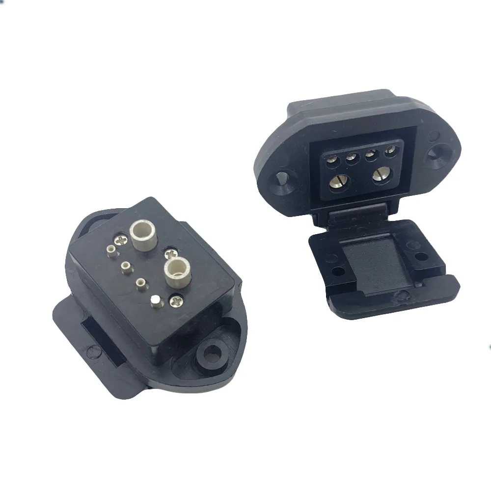 【Good quality】Power Connector/2+4 Power Cord Plug Socket Battery Charging Connector for Ecooter E2 E2Max Original Accessories